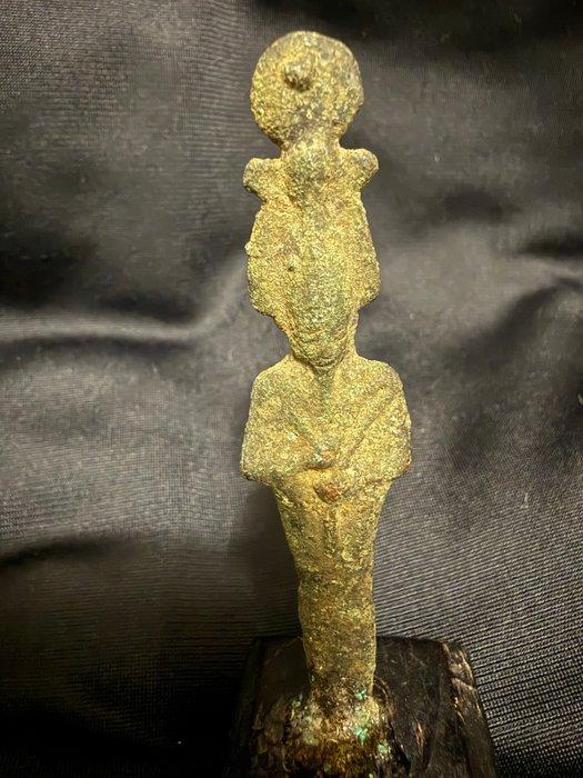 Oud-Egyptisch Brons Beeld - 9.5 cm (Zonder minimumprijs), Antiquités & Art, Antiquités | Autres Antiquités