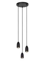 Hanglamp Lucide EVORA -  - Ø 25 cm - 3xGU10 - Zwart, Verzenden