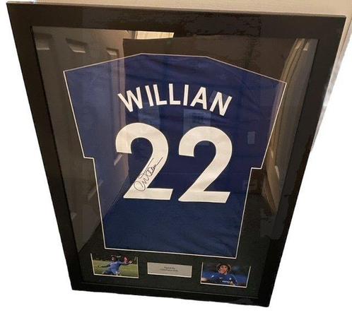 Chelsea - Engelse Premier League - Willian Framed Signed -, Verzamelen, Overige Verzamelen