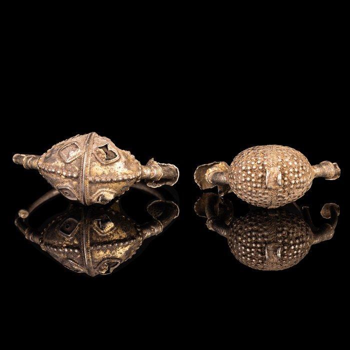 Viking Zilveren oorbellen (Zonder Minimumprijs), Antiek en Kunst, Antiek | Overige Antiek