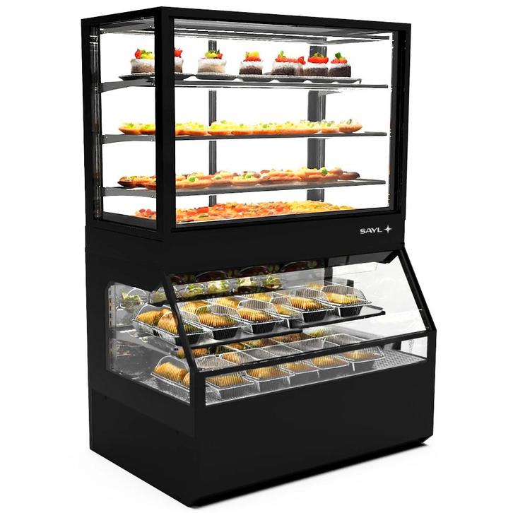 Wandkoeling | INTEGRA COMBI | Zwart | +4°C/+8°C |, Zakelijke goederen, Horeca | Keukenapparatuur, Nieuw in verpakking, Verzenden