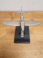 Sculpture, Vliegtuig - 14 cm - Aluminium, Marbre, Nieuw