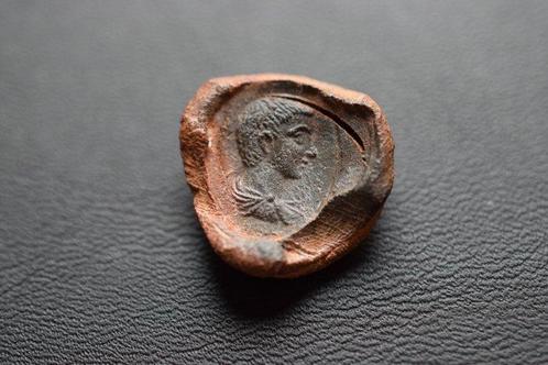 Oud-Romeins, Keizerrijk Terracotta Ticket voor het oude, Antiek en Kunst, Antiek | Overige Antiek