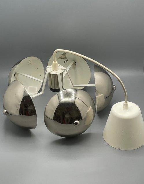 Lustre - Chrome, Métal, Antiek en Kunst, Antiek | Verlichting