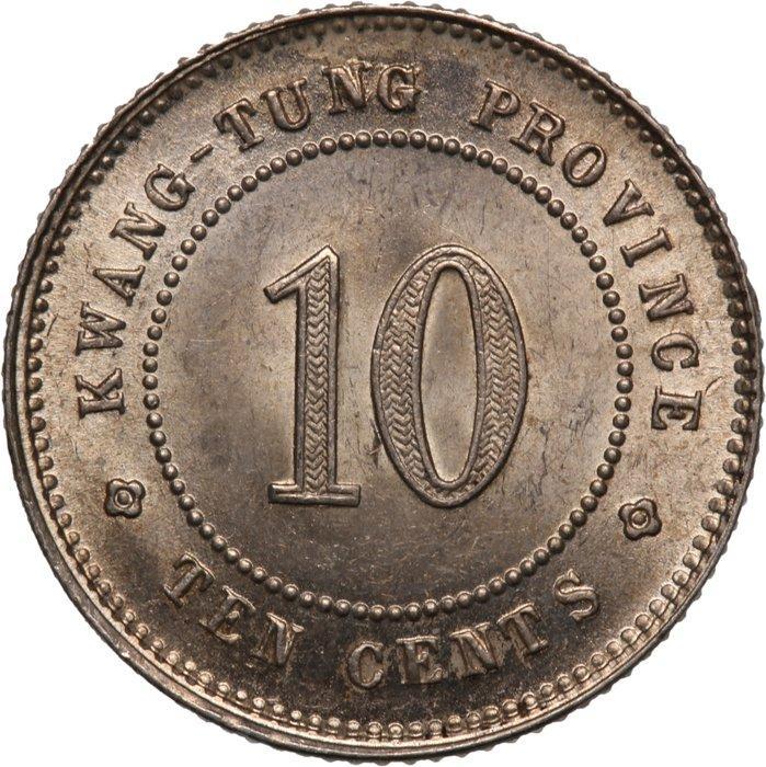 China. 10 Cents 1913 Kwangtung Province (Zonder, Postzegels en Munten, Munten | Azië