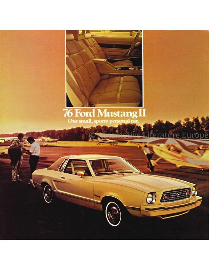1976 FORD MUSTANG II BROCHURE ENGELS (USA), Boeken, Auto's | Folders en Tijdschriften