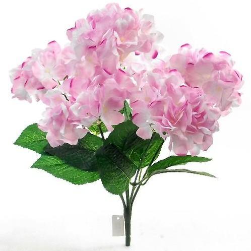 Hortensia groot hydrangea bush zachtroze 43 cm. groot!, Maison & Meubles, Accessoires pour la Maison | Plantes & Fleurs artificielles