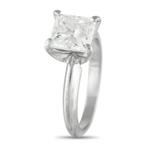 Bague Platine, Bague solitaire en diamant de 1,68 ct -, Handtassen en Accessoires, Ringen, Nieuw
