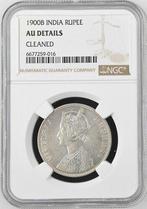 Brits India. 1 Rupee 1840 NGC Graded AU Detail Cleaned