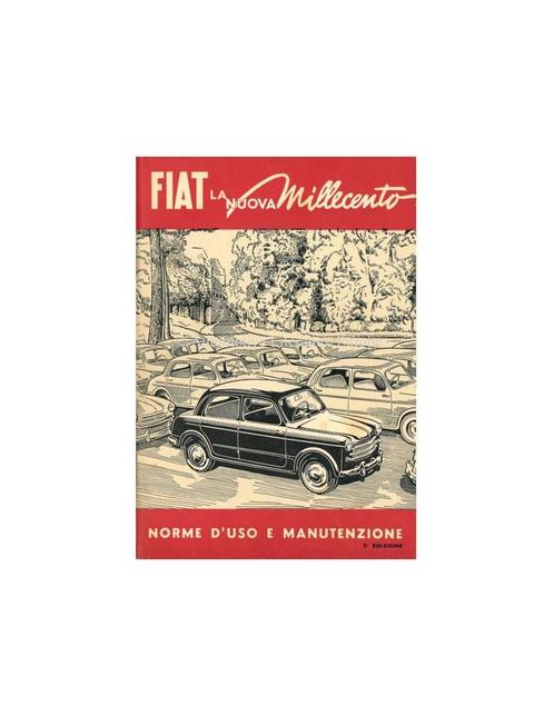 1954 FIAT 1100 INSTRUCTIEBOEKJE ITALIAANS, Auto diversen, Handleidingen en Instructieboekjes
