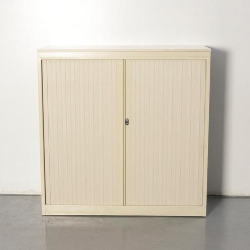 Drentea roldeurkast, creme, 121 x 120 cm, incl. 2 legborden, Huis en Inrichting, Kasten | Roldeurkasten en Archiefkasten, Gebruikt