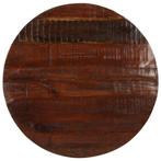 Rond Tafelblad 70cm Recycled Hout - Retour Deal! 55% Korting, 50 tot 100 cm, Verzenden, Rond, Nieuw