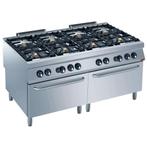 Gasfornuis 8 branders, 2 gasovens GN 2/1 - D-G22/8BF16-N, Verzenden