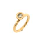 Gouden Sushi ring met diamant; 0,045 ct. | Bron Jewelry, Handtassen en Accessoires, Ringen, Goud, Met edelsteen, Gebruikt, 17 tot 18