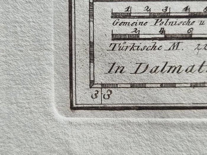 Europa - Turkse deel van Dalmatië; Franz Johann Joseph von, Boeken, Atlassen en Landkaarten