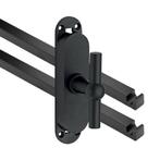 Kruk-espagnolet Chemin de Fer mat zwart inclusief 2 stangen, Doe-het-zelf en Bouw, Nieuw, Overige materialen, Klink of Kruk