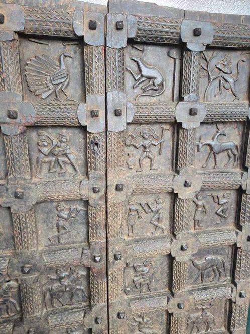 Porta - Chhattisgarh, district de Bilaspur, tribu Baiga. -, Antiek en Kunst, Kunst | Niet-Westerse kunst