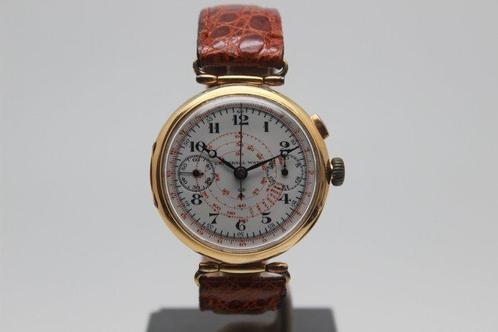 Universal Watch - Chrono Mono Pulsante Oro 18 - 531434 -, Handtassen en Accessoires, Horloges | Heren