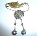 Halsketting - 14 karaat Platina, Geel goud - 1.90ct. tw., Nieuw