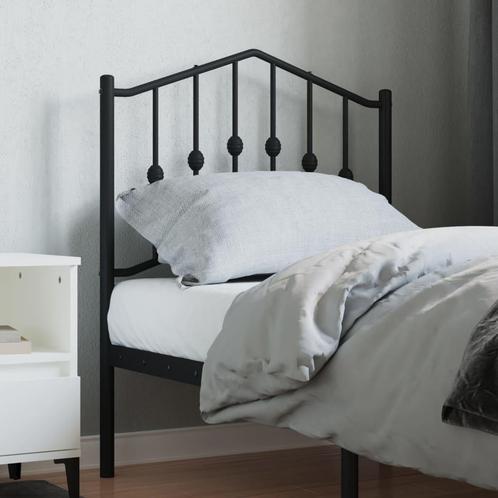 vidaXL Tête de lit métal noir 75 cm, Maison & Meubles, Chambre à coucher | Lits, Neuf, Envoi