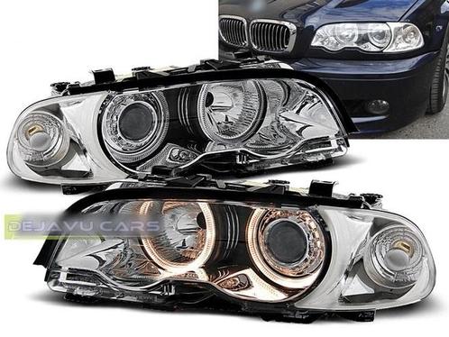 Xenon Look Koplampen met Angel Eyes voor BMW 3 Serie E46, Auto diversen, Tuning en Styling, Ophalen of Verzenden