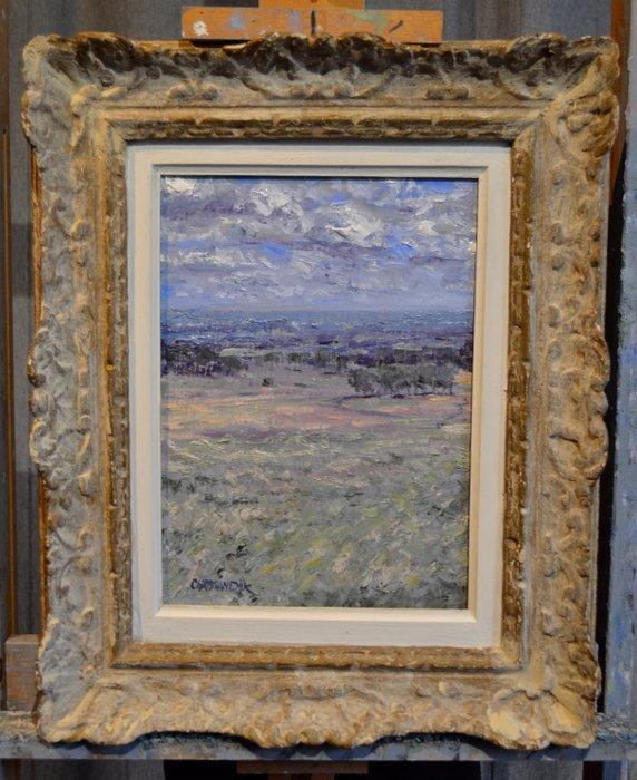 Chris van Dijk (1952) - Impressionist  Direction Chateau, Antiek en Kunst, Kunst | Schilderijen | Klassiek