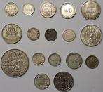 Wereld. Lot diverse zilveren munten. 1895/1966 (17 stuks)