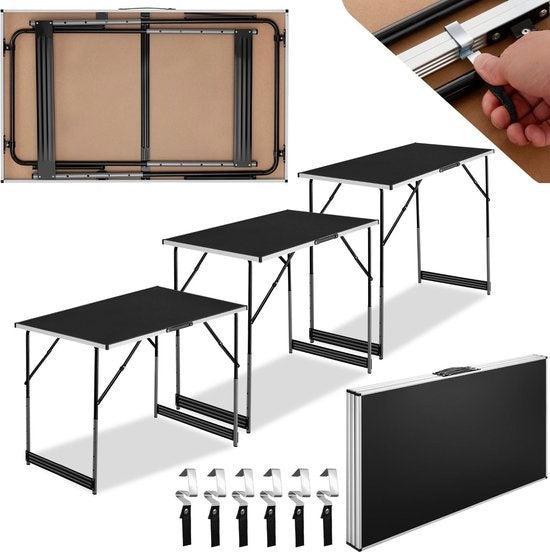 2dekans | TecTake Klaptafel – Aluminium Frame, 4, Huis en Inrichting, Keuken | Textiel, Ophalen of Verzenden