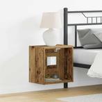 vidaXL Zwevende Plank 2 stuks Oud Hout 40x28,5x40 cm, Verzenden, Nieuw