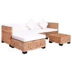 vidaXL Loungeset natuurlijk rattan 14-delig, Verzenden, Nieuw