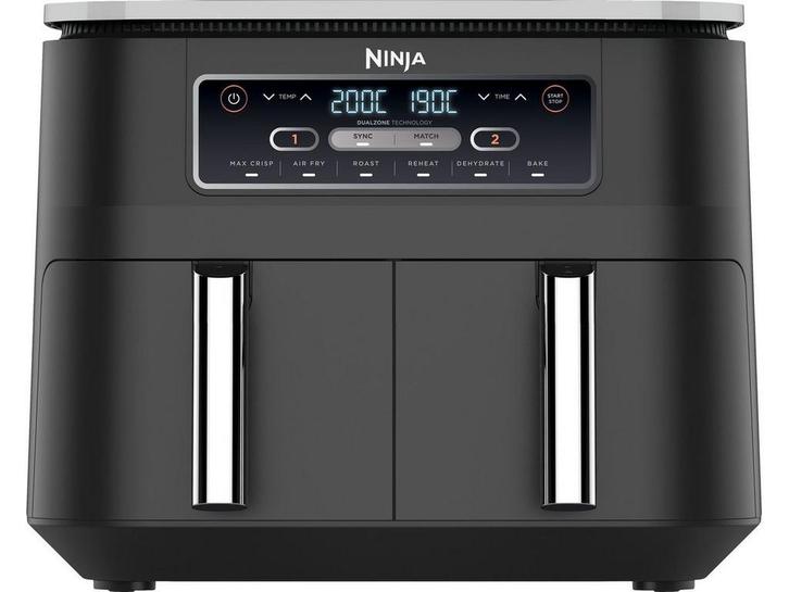 Ninja Foodi AF300EU - Dubbele Airfryer XXL - 7,6 Liter -, Elektronische apparatuur, Airfryers, Zo goed als nieuw, Verzenden