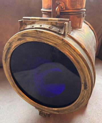 Lampe cargo - Cuivre - Phare de signalisation de locomotive