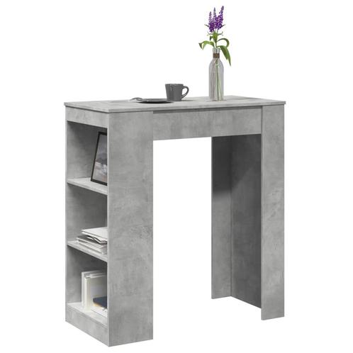 vidaXL Bartafel met rekken 95x47x103,5 cm bewerkt hout, Huis en Inrichting, Tafels | Eettafels, Nieuw, Verzenden