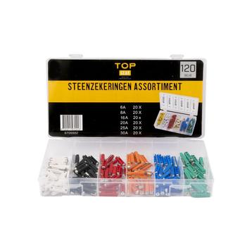 TOPGEAR Assortiment Torpedo zekeringen kunststof (120 st), Ophalen of Verzenden