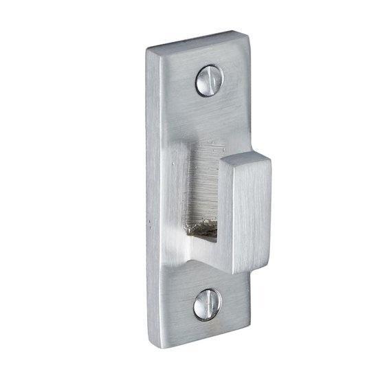 Kozijnhaakje in mat geborsteld nikkel, Doe-het-zelf en Bouw, Hang- en Sluitwerk, Overige typen, Nieuw, Koper of Messing, Ophalen of Verzenden