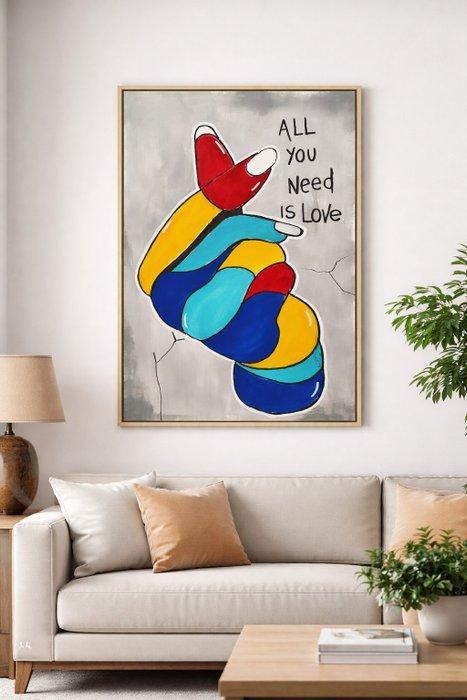 Vincenzo Raimondo - All you need love, Antiek en Kunst, Kunst | Schilderijen | Modern