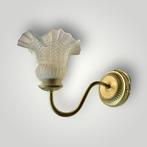 Wandlamp (2) - Messing, Glas