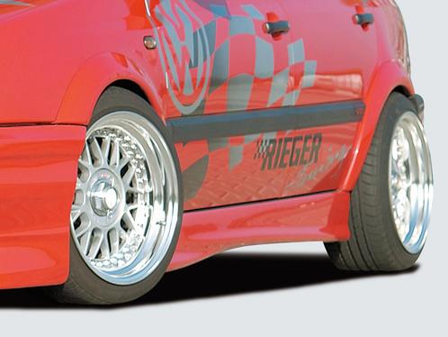 Rieger spatbordverbreder-Set | Golf 3: 08.91-09.97 - 3-drs.,, Auto-onderdelen, Carrosserie, Nieuw, Volkswagen, Verzenden