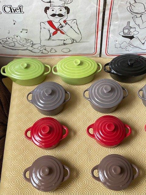 Style Le Creuset - Braadpan (13) - Gepolijste keramiek, Antiek en Kunst, Antiek | Keukengerei