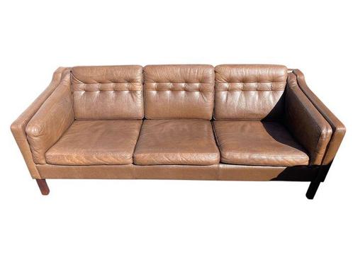 Sofa - Leder - Originele bankcombinatie, driezitter,, Antiek en Kunst, Kunst | Designobjecten