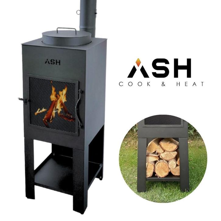 ASH® - Stoke - Tuinhaard met BBQ, Maison & Meubles, Poêles, Envoi