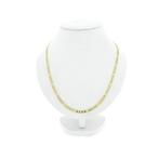 Gouden Figaro schakelketting, Ophalen of Verzenden, Gebruikt, Overige kleuren, Goud