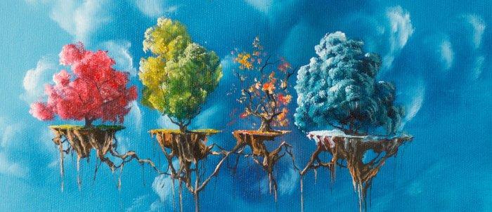 Adam Burczyc - Seasons, Antiek en Kunst, Kunst | Schilderijen | Modern