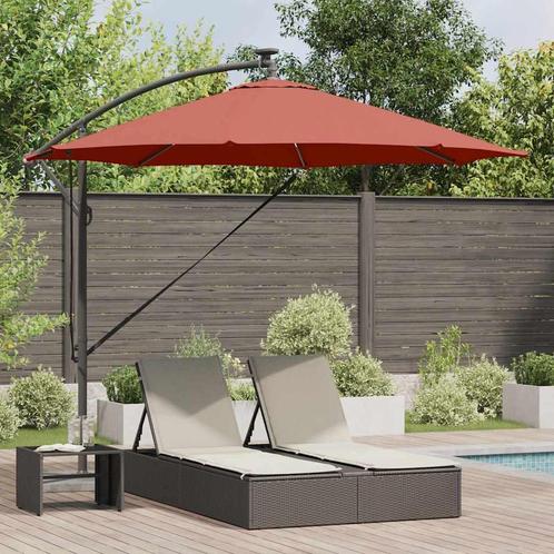 vidaXL Cantilever bananenparasol Terracotta 294 x 294 x 248, Tuin en Terras, Parasols, Nieuw, Verzenden
