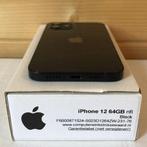 Apple iPhone 12 64GB zwart 6.1 + garantie, Telecommunicatie, Ophalen of Verzenden, Nieuw
