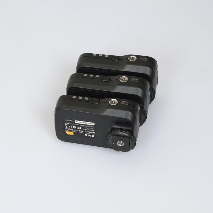 Pixel King TTL Transmitter/2x Receiver Nikon Flitser, Audio, Tv en Foto, Fotocamera's Digitaal