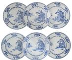 Assiette (6) - porcelaine - Pat batelier cargo de Nankin