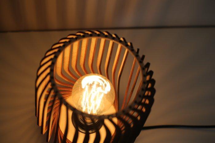 Lamp - Rille Black - Hout - Lampen nr. 18/100 & 19/100, Antiquités & Art, Art | Objets design