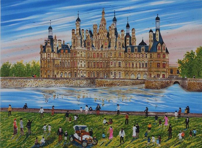 Dan Gandré (1938) - Le Château de Chambord, Antiek en Kunst, Antiek | Overige Antiek