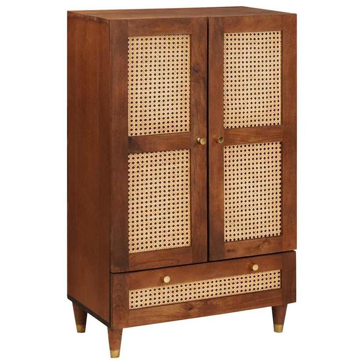 vidaXL Mediaopslagmeubels en rekken met lade Bruin 60 x 33.5, Huis en Inrichting, Kasten | Dressoirs, Nieuw, Verzenden